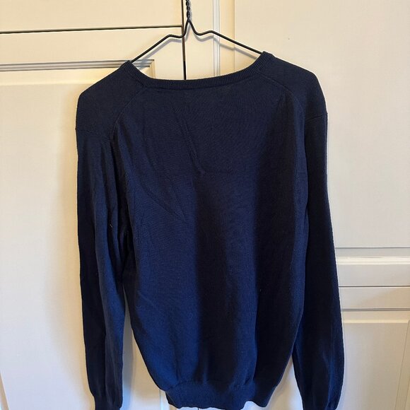 JCREW Cashmere V Neck Sweater - Navy Blue - Picture 12 of 12